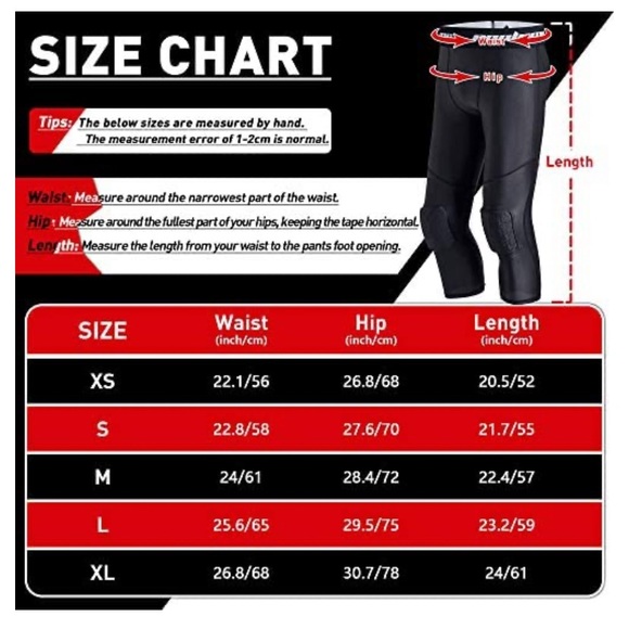 Padded knee basketball leggings - Picture 5 of 5